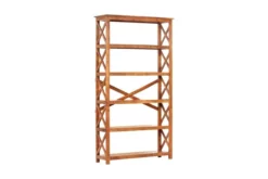 Bokhylla 100x30x180 Cm Massivt Akaciaträ Sheshamfinish