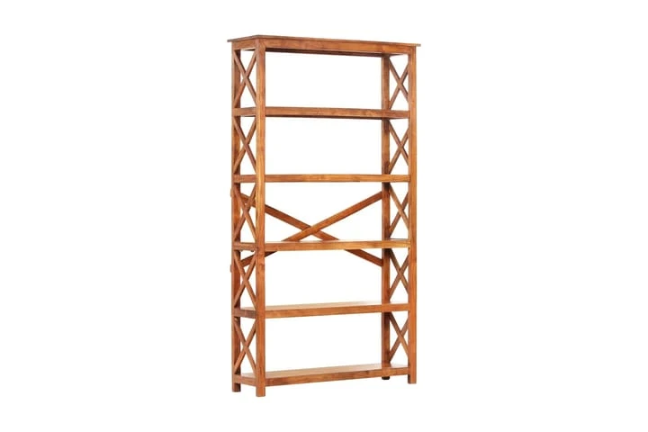 Bokhylla 100x30x180 Cm Massivt Akaciaträ Sheshamfinish 1 Bokhylla 100x30x180 Cm Massivt Akaciaträ Sheshamfinish