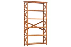 Bokhylla 100x30x180 Cm Massivt Akaciaträ Sheshamfinish 15 Bokhylla 100x30x180 Cm Massivt Akaciaträ Sheshamfinish -SONGMICS Försäljning bokhylla 100x30x180 cm massivt akaciatra sheshamfinish brun 4215453