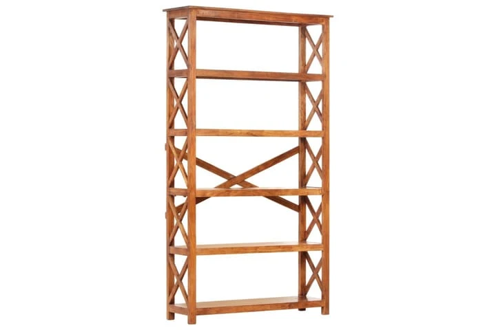 Bokhylla 100x30x180 Cm Massivt Akaciaträ Sheshamfinish 7 Bokhylla 100x30x180 Cm Massivt Akaciaträ Sheshamfinish - Bild 7