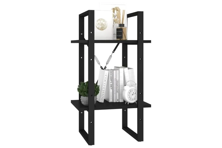 Bokhylla 2 Hyllplan Svart 40x30x70 Cm Spånskiva 5 Bokhylla 2 Hyllplan Svart 40x30x70 Cm Spånskiva - Bild 5