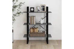Bokhylla 3 Hyllplan Grå 80x30x105 Cm Massiv Furu 11 Bokhylla 3 Hyllplan Grå 80x30x105 Cm Massiv Furu -SONGMICS Försäljning bokhylla 3 hyllplan gra 80x30x105 cm massiv furu gra 4223395