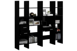 Bokhylla 4 Delar Svart Spånskiva 12 Bokhylla 4 Delar Svart Spånskiva -SONGMICS Försäljning bokhylla 4 delar svart spanskiva svart 3751196