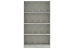 Bokhylla 4 Hyllor Betonggrå 80x24x142 Cm Spånskiva 8 Bokhylla 4 Hyllor Betonggrå 80x24x142 Cm Spånskiva -SONGMICS Försäljning bokhylla 4 hyllor betonggra 80x24x142 cm spanskiva gra 3744718