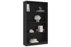 Bokhylla 4 Hyllor Grå 80x24x142 Cm Spånskiva 9 Bokhylla 4 Hyllor Grå 80x24x142 Cm Spånskiva -SONGMICS Försäljning bokhylla 4 hyllor svart 80x24x142 cm spanskiva svart 3743389