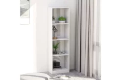 Bokhylla 4 Hyllor Vit Högglans 40x24x142 Cm Spånskiva 10 Bokhylla 4 Hyllor Vit Högglans 40x24x142 Cm Spånskiva -SONGMICS Försäljning bokhylla 4 hyllor vit hogglans 40x24x142 cm spanskiva vit 1680177