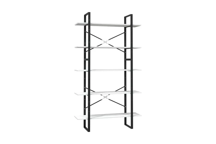 Bokhylla 5 Hyllplan Vit 100x30x175 Cm Furu 1 Bokhylla 5 Hyllplan Vit 100x30x175 Cm Furu