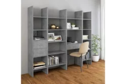 Bokhylla Betonggrå 40x35x180 Cm Spånskiva 12 Bokhylla Betonggrå 40x35x180 Cm Spånskiva -SONGMICS Försäljning bokhylla betonggra 40x35x180 cm spanskiva gra 3750653