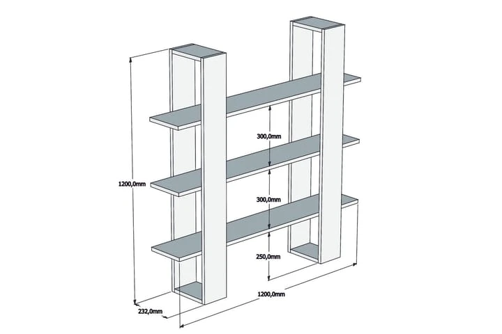 Bokhylla Fatimah 4 Bokhylla Fatimah - Bild 4