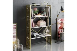 Bokhylla Hedeskoga -SONGMICS Försäljning bokhylla hedeskoga guld 4215197