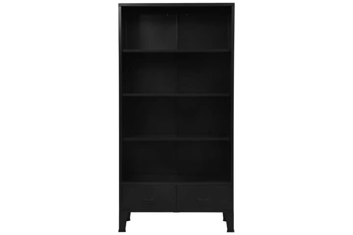 Bokhylla Industriell Svart 90x40x180 Cm Stål 2 Bokhylla Industriell Svart 90x40x180 Cm Stål - Bild 2