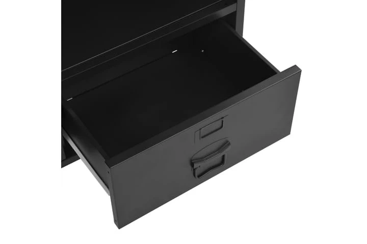 Bokhylla Industriell Svart 90x40x180 Cm Stål 6 Bokhylla Industriell Svart 90x40x180 Cm Stål - Bild 6