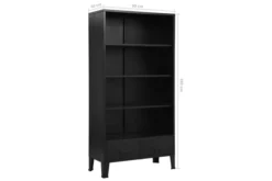 Bokhylla Industriell Svart 90x40x180 Cm Stål 15 Bokhylla Industriell Svart 90x40x180 Cm Stål -SONGMICS Försäljning bokhylla industriell svart 90x40x180 cm stal svart 4213523