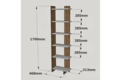 Bokhylla Jenna -SONGMICS Försäljning bokhylla jenna vitvalnot 1354056