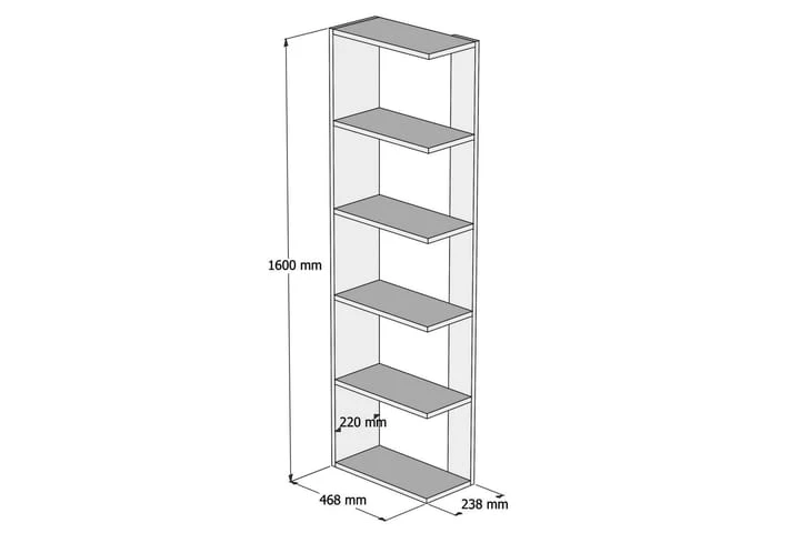 Bokhylla Krough 47 Cm 4 Bokhylla Krough 47 Cm - Bild 4
