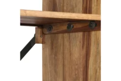 Bokhylla Massivt Sheshamträ 75x30x170 Cm -SONGMICS Försäljning bokhylla massivt sheshamtra 75x30x170 cm brun 3753098