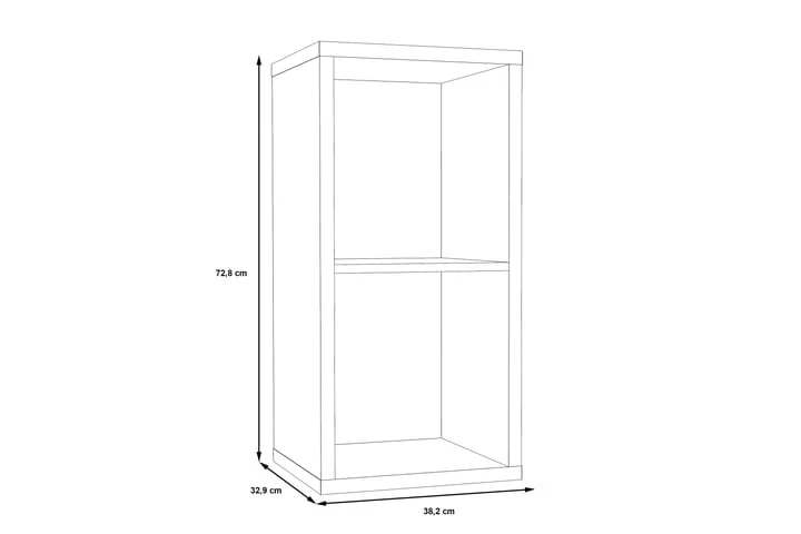 Bokhylla Mccomish 40x73 Cm 2 Bokhylla Mccomish 40x73 Cm - Bild 2
