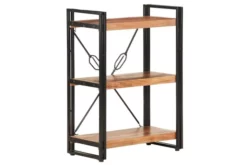 Bokhylla Med 3 Hyllplan 60x30x80 Cm Massivt Akaciaträ -SONGMICS Försäljning bokhylla med 3 hyllplan 60x30x80 cm massivt akaciatra brun 3750689