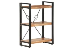 Bokhylla Med 3 Hyllplan 60x30x80 Cm Massivt Akaciaträ -SONGMICS Försäljning bokhylla med 3 hyllplan 60x30x80 cm massivt akaciatra brun 3750690