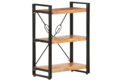 Bokhylla Med 3 Hyllplan 60x30x80 Cm Massivt Akaciaträ -SONGMICS Försäljning bokhylla med 3 hyllplan 60x30x80 cm massivt akaciatra brun 3750691