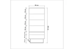 Bokhylla Reah 80x36 Cm 3 Hyllor -SONGMICS Försäljning bokhylla reah 80x36 cm 3 hyllor morkbrunsvart 3751489