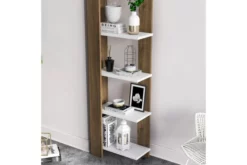 Bokhylla Reeta 45x26 Cm 5 Hyllor 11 Bokhylla Reeta 45x26 Cm 5 Hyllor -SONGMICS Försäljning bokhylla reeta 45x26 cm 5 hyllor morkbrunvit 4217582