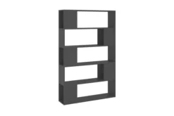 Bokhylla Rumsavdelare Grå 100x24x155 Cm Spånskiva