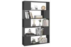 Bokhylla Rumsavdelare Grå 100x24x155 Cm Spånskiva -SONGMICS Försäljning bokhylla rumsavdelare gra 100x24x155 cm spanskiva gra 4223605