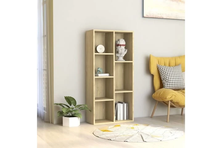 Bokhylla Grå Högglans 50x25x106 Cm Spånskiva 2 Bokhylla Grå Högglans 50x25x106 Cm Spånskiva - Bild 2