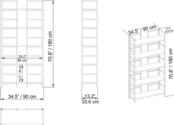 Bokhylla Storklinten -SONGMICS Försäljning bokhylla storklinten brun 2187568