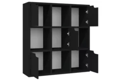 Bokhylla Svart 88,5x27,5x88 Cm Spånskiva -SONGMICS Försäljning bokhylla svart 885x275x88 cm spanskiva svart 4221319