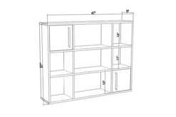 Bokhylla Urgby 120x93,6 Cm 7 Bokhylla Urgby 120x93,6 Cm -SONGMICS Försäljning bokhylla urgby 120x936 cm antracit 4936378