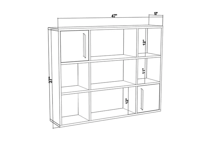Bokhylla Urgby 120x93,6 Cm 4 Bokhylla Urgby 120x93,6 Cm - Bild 4