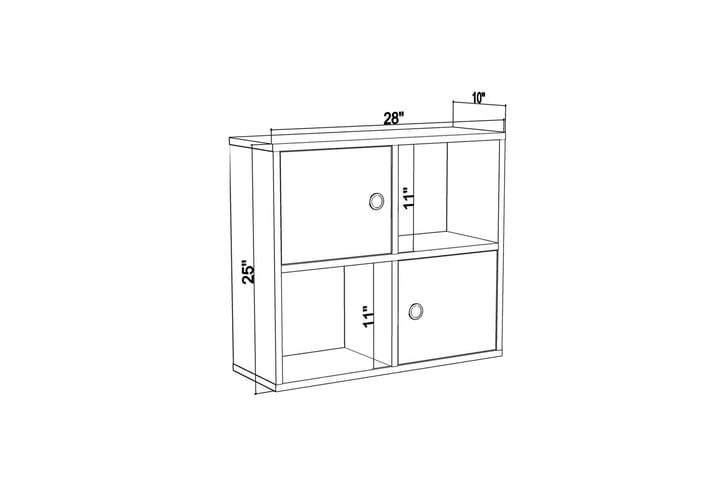 Bokhylla Urgby 72x62,6 Cm 4 Bokhylla Urgby 72x62,6 Cm - Bild 4