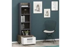 Framsida -SONGMICS Försäljning bokhylla violaceae 35x1522 cm brun 4734582