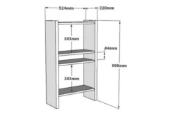 Bokhylla Violaceae 52,4x90 Cm 7 Bokhylla Violaceae 52,4x90 Cm -SONGMICS Försäljning bokhylla violaceae 524x90 cm brun 4936302
