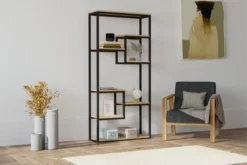 Framsida -SONGMICS Försäljning bokhylla violaceae 85x182 cm bla 4936428