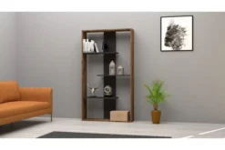 Framsida -SONGMICS Försäljning bokhylla violaceae 90x160 cm brun 4936320