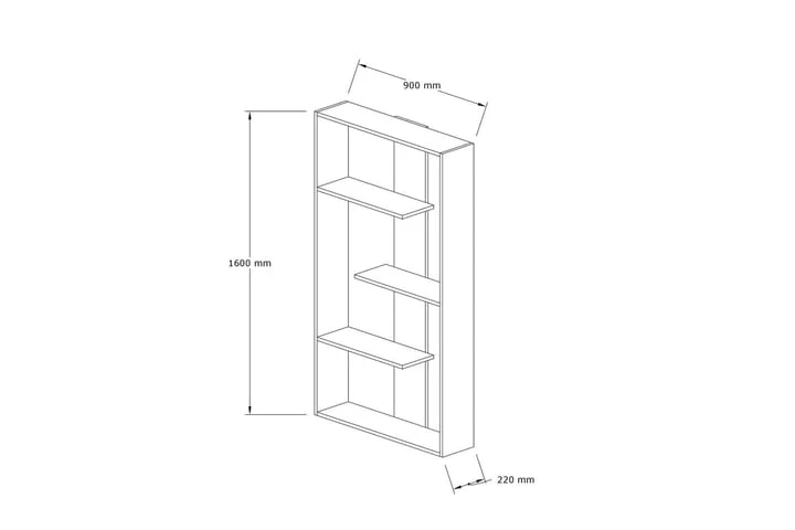 Bokhylla Violaceae 90x160 Cm 4 Bokhylla Violaceae 90x160 Cm - Bild 4