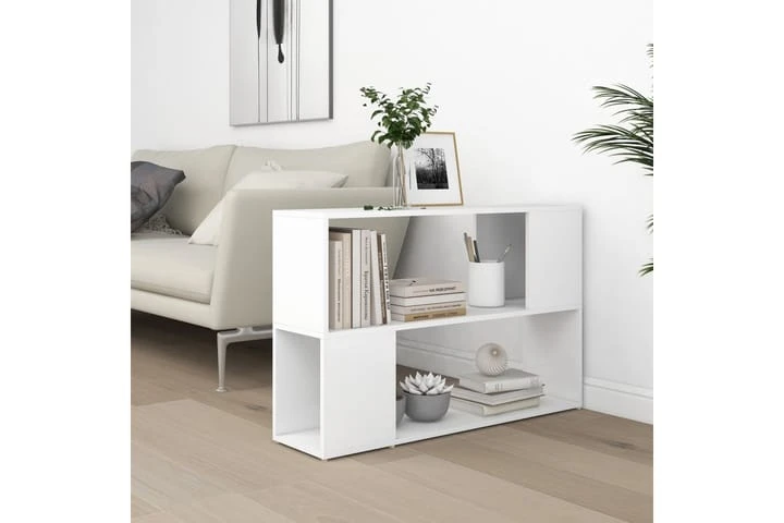 Bokhylla Grå Högglans 100x24x63 Cm Spånskiva 2 Bokhylla Grå Högglans 100x24x63 Cm Spånskiva - Bild 2