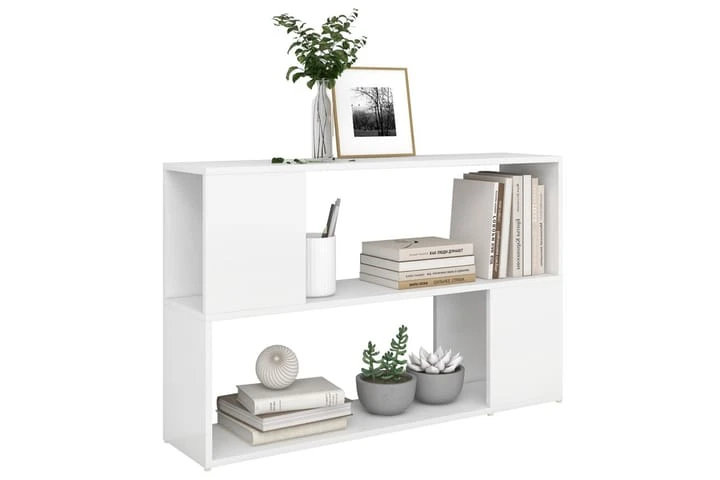 Bokhylla Grå Högglans 100x24x63 Cm Spånskiva 5 Bokhylla Grå Högglans 100x24x63 Cm Spånskiva - Bild 5