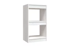 Bokhylla Vit 40x30x71,5 Cm Massiv Furu