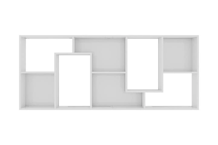 Bokhylla Vit Högglans 67x24x161 Cm Spånskiva 4 Bokhylla Vit Högglans 67x24x161 Cm Spånskiva - Bild 4