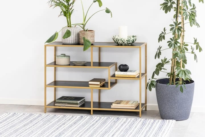 Bokhylla Walmon 114x35 Cm 3 Hyllor 2 Bokhylla Walmon 114x35 Cm 3 Hyllor - Bild 2