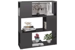 Bokhylla/rumsavdelare Grå Högglans 80x24x94 Cm Spånskiva -SONGMICS Försäljning bokhyllarumsavdelare gra hogglans 80x24x94 cm spanskiva gra hogglans 4222435