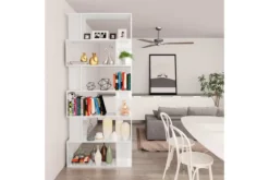 Bokhylla/Rumsavdelare Svart 80x24x192 Cm Spånskiva -SONGMICS Försäljning bokhyllarumsavdelare hogglans vit 80x24x192 cm vit 2287095