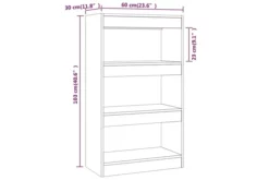 Bokhylla/Rumsavdelare Brun Ek 60x30x103 Cm Spånskiva 14 Bokhylla/Rumsavdelare Brun Ek 60x30x103 Cm Spånskiva -SONGMICS Försäljning bokhyllarumsavdelare svart 60x30x103 cm spanskiva svart 4935243