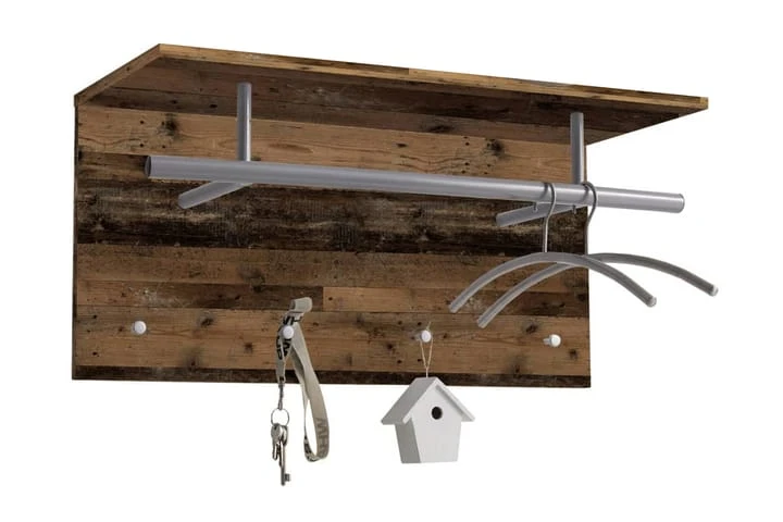 FMD Hatthylla 72x29,3x34,5cm Gammeldags Brun 1 FMD Hatthylla 72x29,3x34,5cm Gammeldags Brun