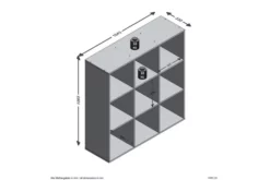FMD Stående Hylla Med 9 Fack Vit -SONGMICS Försäljning fmd staende hylla med 9 fack vit vit 3746252