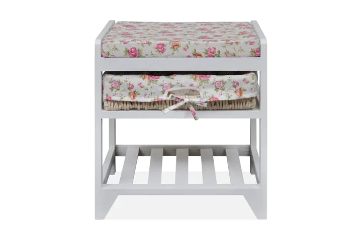 Förvaringsbänk Med Skohylla Och Förvaringskorgar Paulownia 2 Förvaringsbänk Med Skohylla Och Förvaringskorgar Paulownia - Bild 2